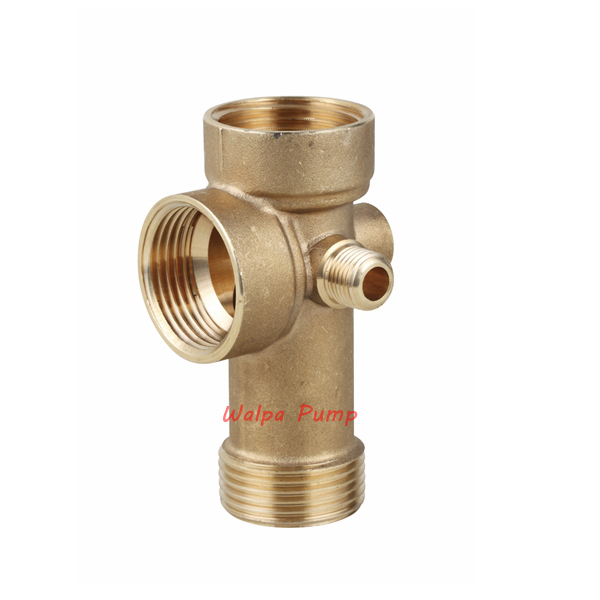 Brass 5- way connector for water pump 80mm length