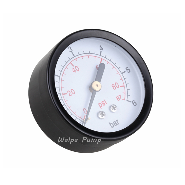 Axial Direction Pressure Gauge 0-6bar